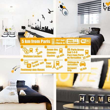 Apt3P-55M2-Parkingfree-5Km From Paris Apartment Le Plessis-Robinson Luaran gambar