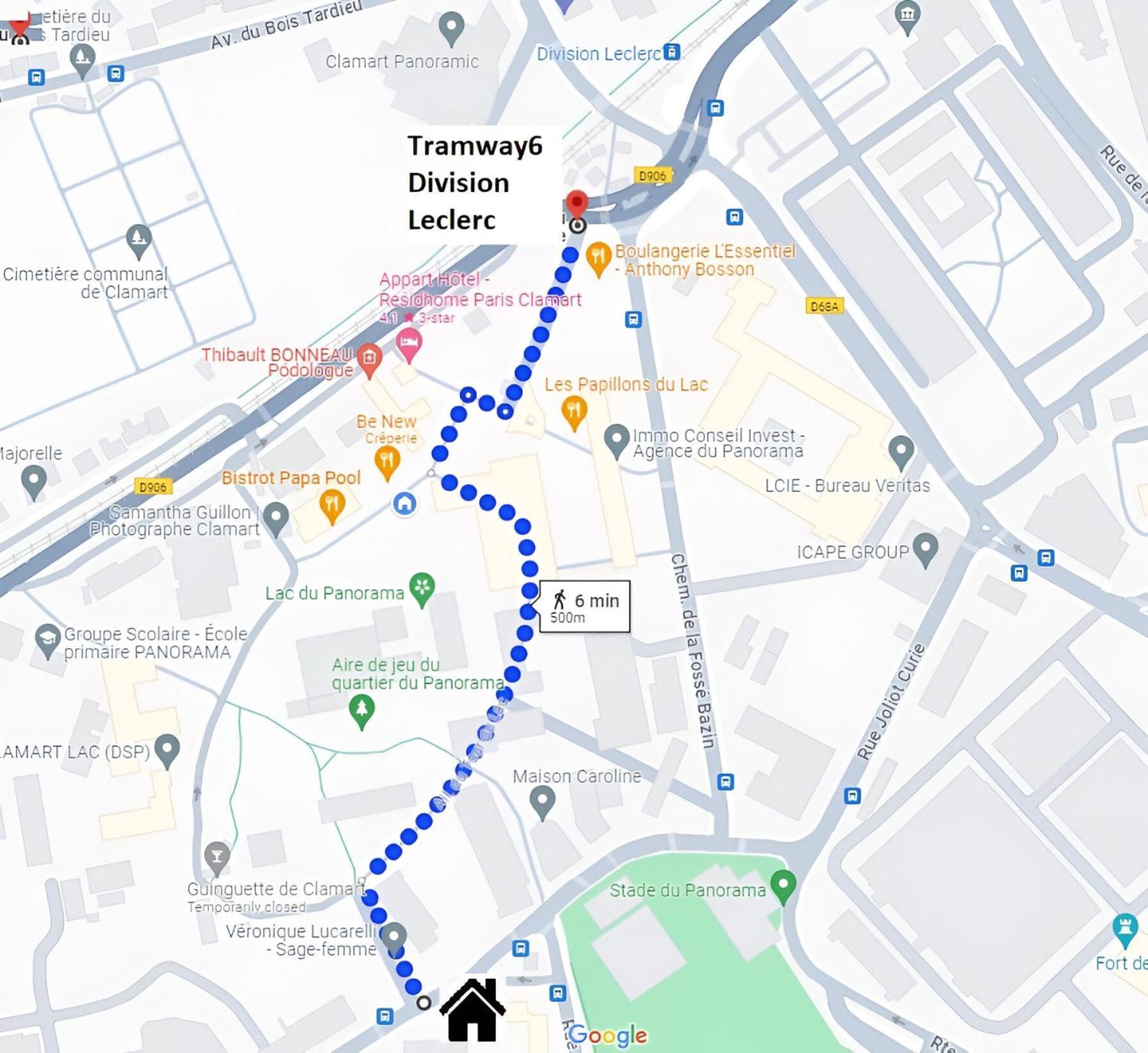 Apt3P-55M2-Parkingfree-5Km From Paris Apartment Le Plessis-Robinson Luaran gambar